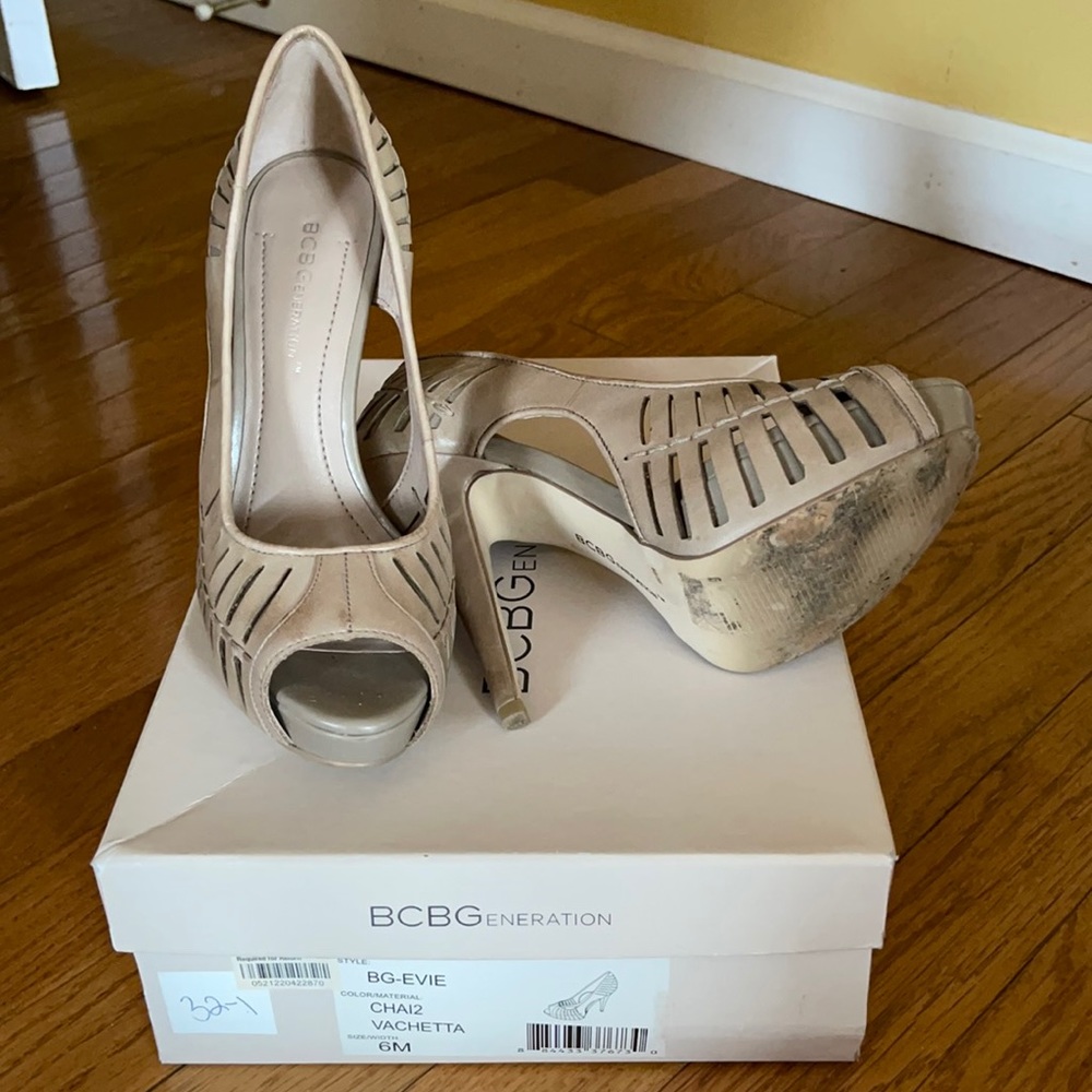 Open toe heels
